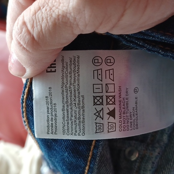 Noisy may blue jeans button skirt size S, perfect condition, faux front pockets - Picture 7 of 7